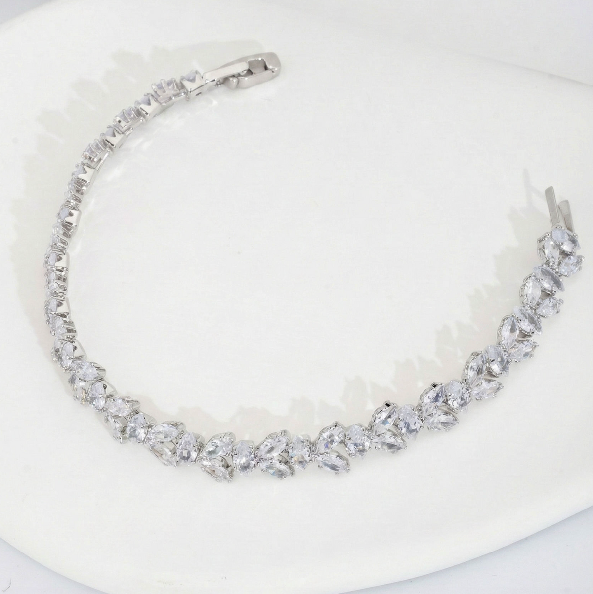 Luxury Wheat Ear CZ Bracelet