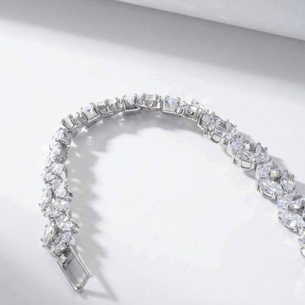 Luxury Wheat Ear CZ Bracelet