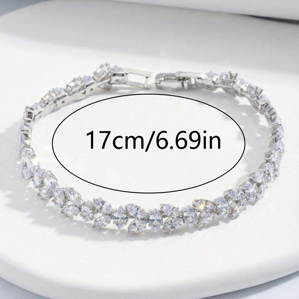 Luxury Wheat Ear CZ Bracelet