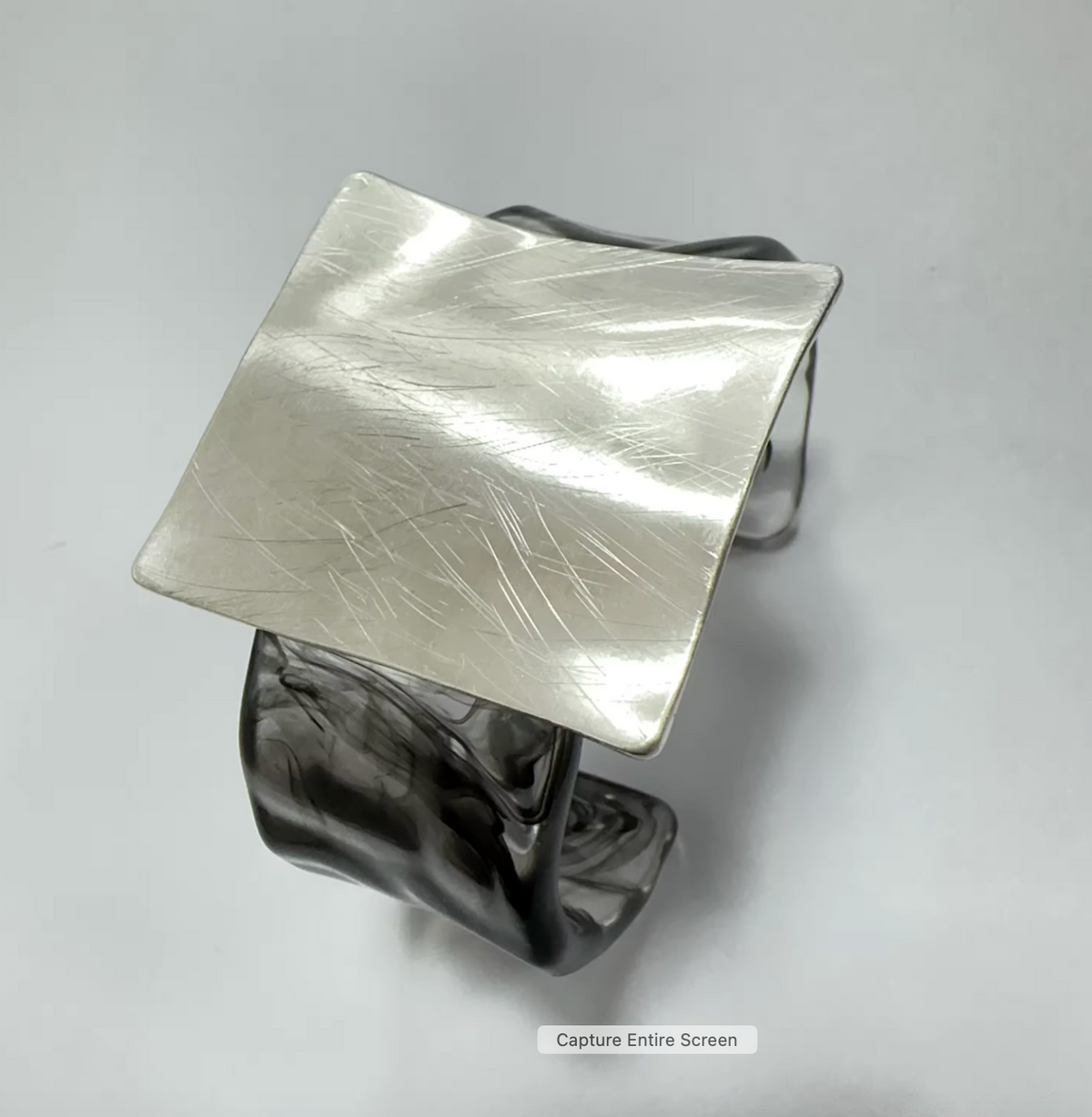 Chunky Geometric Square Cuff Bangle
