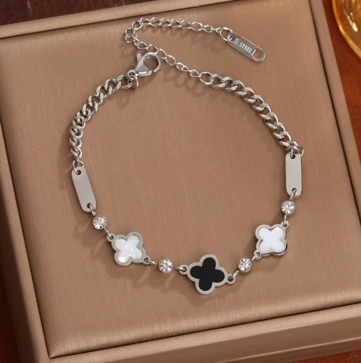 Four Leaf Clover 18K PVD Gold Bracelet